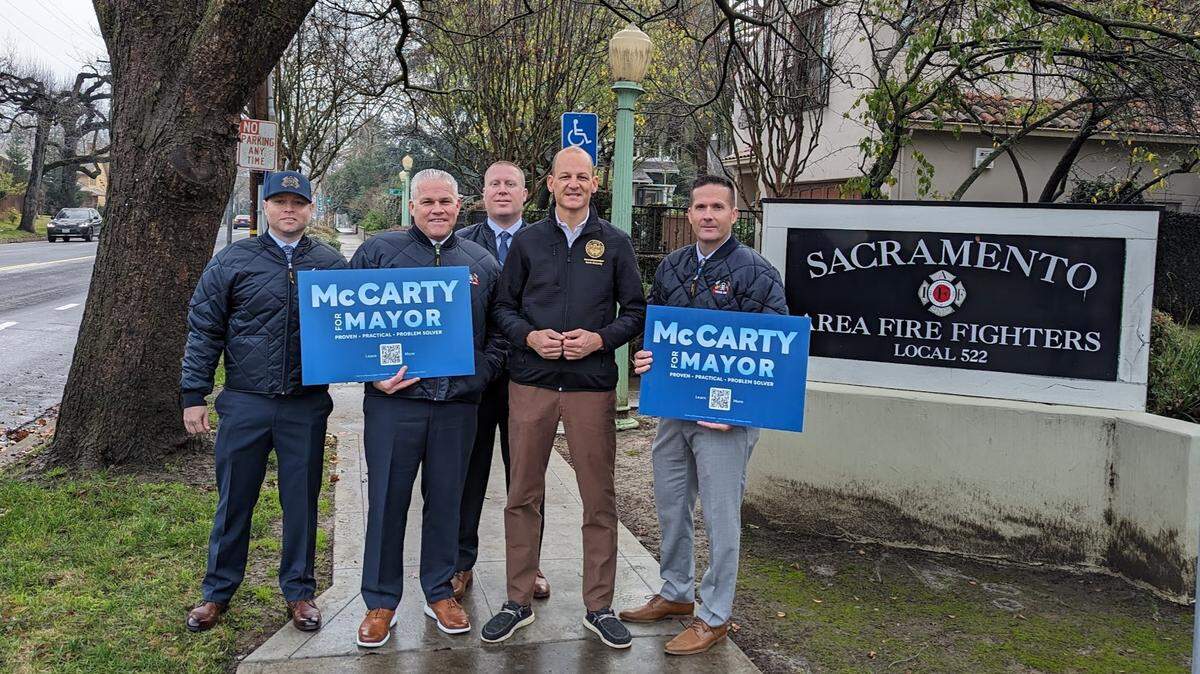 Sacramento Area Firefighters Local 522 have endorsed California Assemblyman Kevin McCarty for mayor.