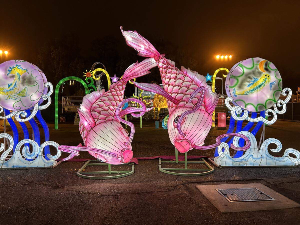 Imaginarium at the Cal Expo in Sacramento on Dec. 12, 2025. This year’s festival was illuminated by 15 million lights.