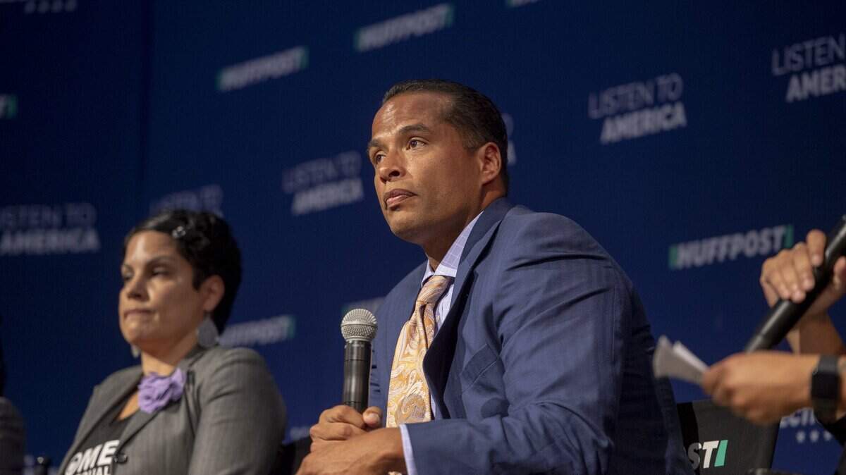 Sacramento Police Chief Daniel Hahn listens to a question from the audience during a panel discussion on policing and transparency hosted by The Sacramento Bee and Huffington Post.