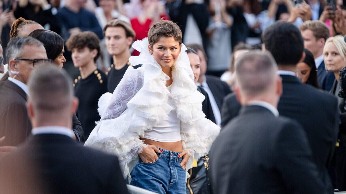 Zendaya showed up at a California high school football game to cheer on her nephew