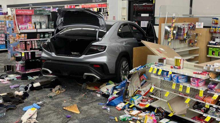 Would-be thief crashes car through North Auburn drug store in apparent burglary try