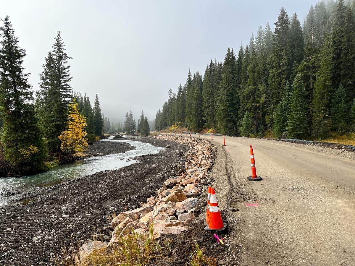 Northeast entrance road being repaired as of Oct. 4