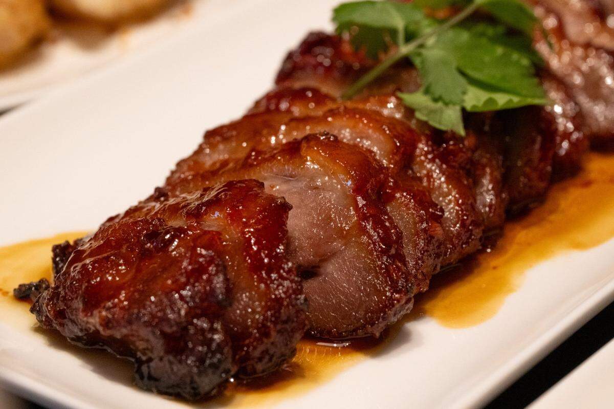 Pork char-su from the Dragon Beaux restaurant at Sky River Casino in Elk Grove on Tuesday, Jan. 21, 2025. The casino restaurant, as well as two others, will be open for diners on Christmas Day, Dec. 25, 2025.