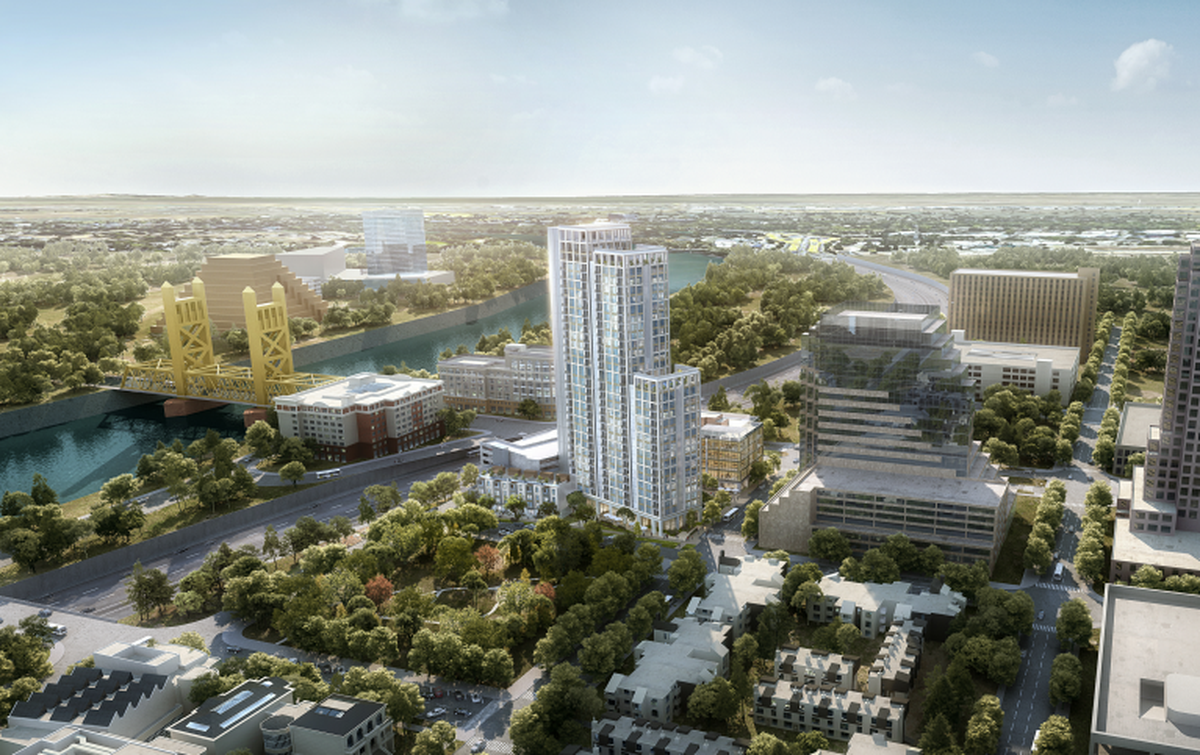 A planned high rise apartment building in downtown Sacramento, California would be the tallest residential tower in the city.