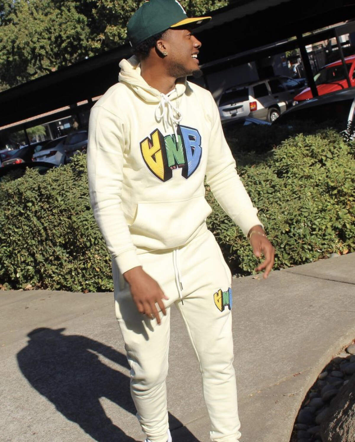 Owner of Young and Building, Jayshawn Yancey, enjoying another beautiful day in Sacramento.