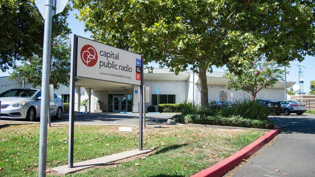 Capital Public Radio’s current offices on the campus of Sacramento State on Wednesday, Sept. 13, 2023.