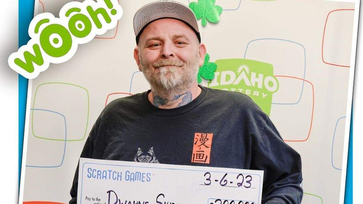 Dwayne Skidmore from Jerome, Idaho, bought a $30 Motherload scratch ticket hoping he’d win at least $50. He won much more.