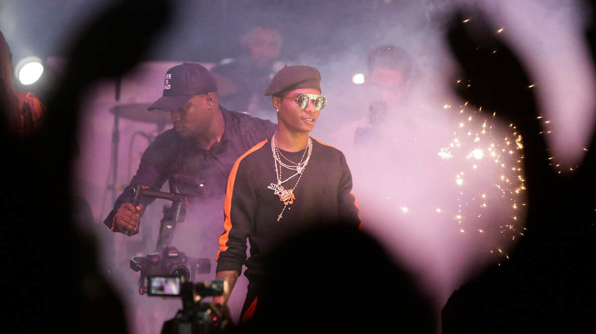 Nigerian singer WizKid performs in 2017. He’ll perform with several artists including Burna Boy at the Lost in Riddim festival Oct. 2-3, 2021.