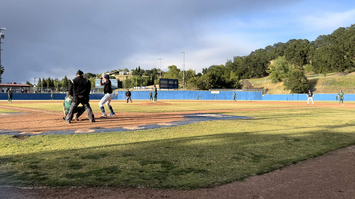 Rio Americano upset Rocklin in the first round of the Sac-Joaquin Section Division ll baseball playoffs Tuesday.