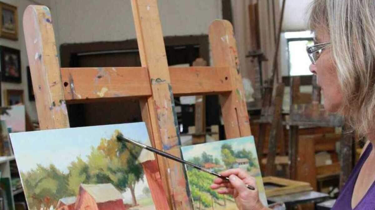 Participating Sac Open Studios artist Patris #246 at Patris Studio and Gallery in Oak Park in 2017. The showcase returns this month for two weekends, September 8-9 and 15-16, with the works of nearly 250 artists featured at about 75 studios throughout Sacramento, West Sacramento and Yolo County from 10 a.m. to 5 p.m. 