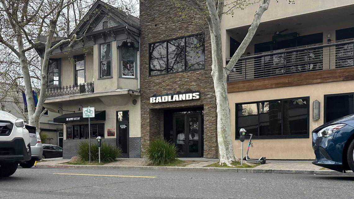 Badlands, a midtown nightclub on K Street, is seen Wednesday, March 19, 2025. The club, a mainstay of Sacramento’s LGBTQ community, has barred MAGA-associated attire from its premises.