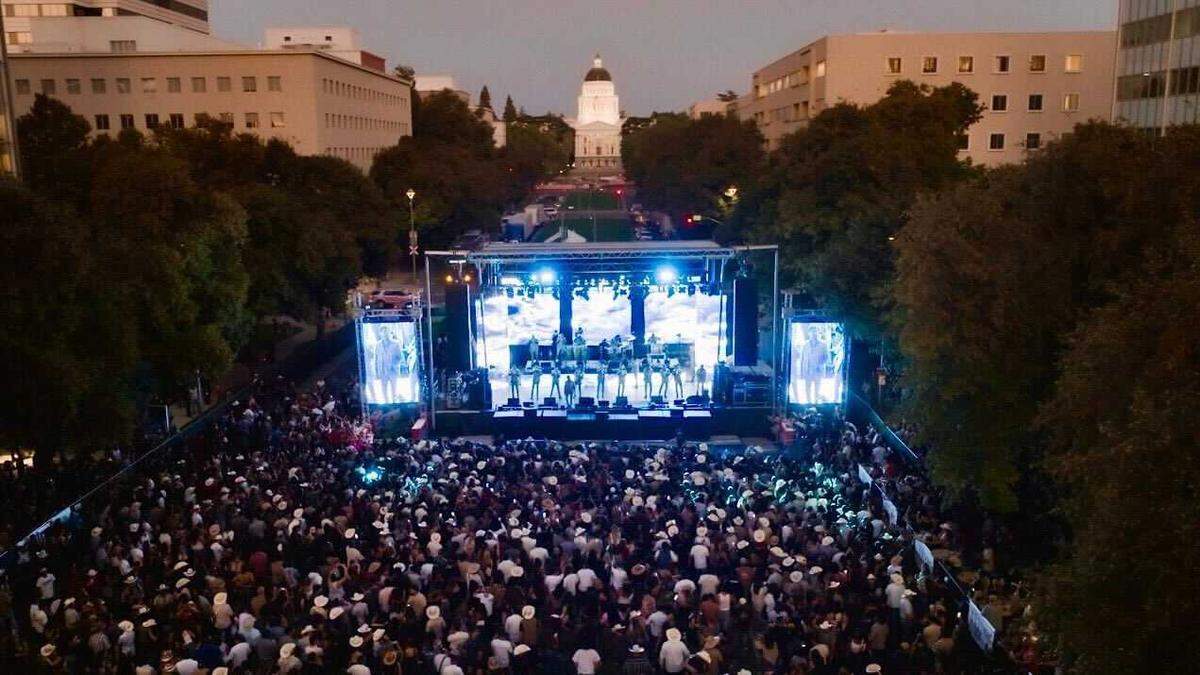 Music fans crowd Capitol Mall in downtown Sacramento the Jalo Fest during its two-day Labor Day weekend run. The concert's organizer hopes to take next year's event to Discovery Park.