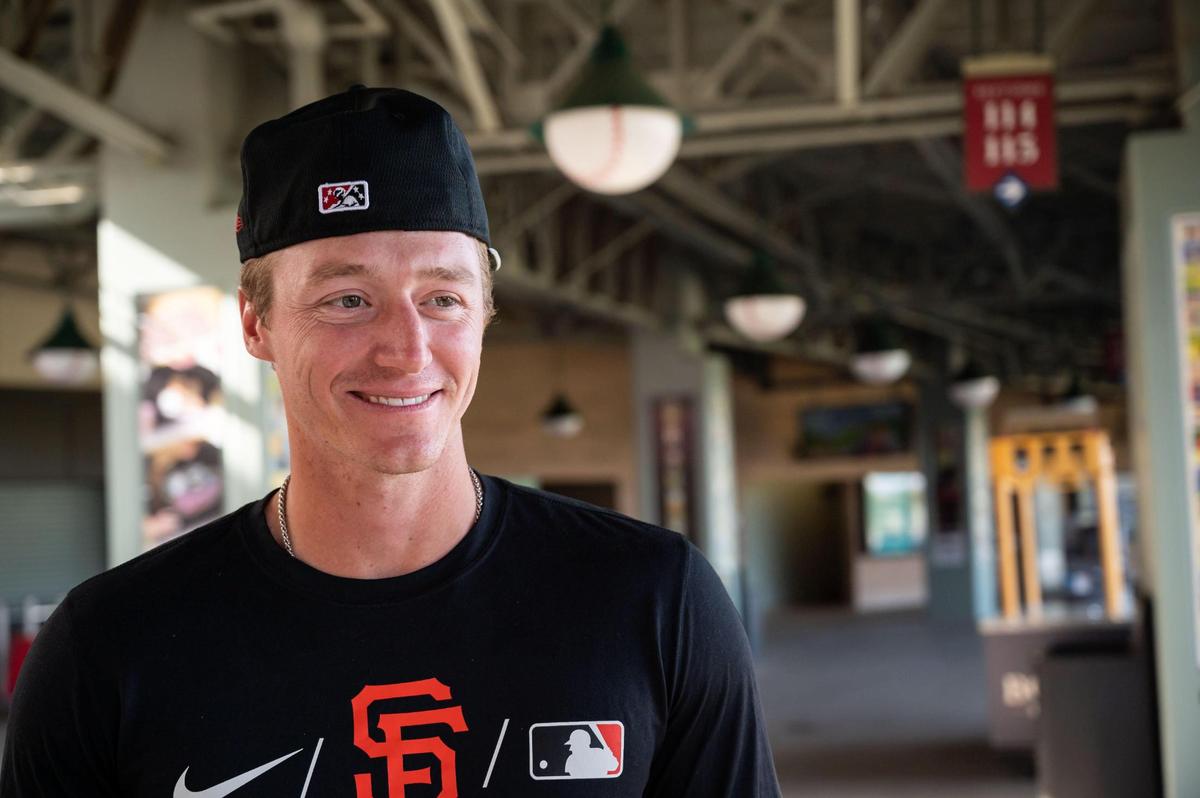 Sacramento River Cats outfielder Bryce Johnson stands Saturday at Sutter Health Park in West Sacramento on Media Day. Bryce led all of Triple-A last year in stolen bases.