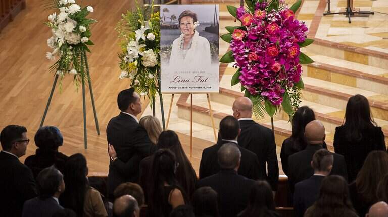 The funeral of Sacramento restaurateur Lina Fat in pictures