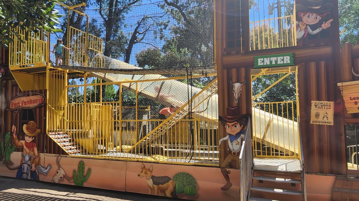 Funderland Amusement Park is located in William Land Park and features 9 rides primarily meant for younger children.