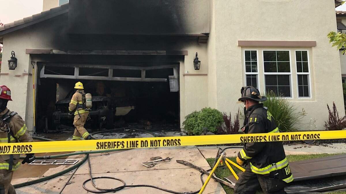 Cal Fire-Placer County Fire Department and Sacramento Metro Fire District responded to a West Roseville house fire caused by burning garbage on Tuesday.