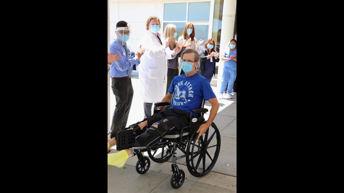 Steve Bruemmer was discharged from the Natividad Medical Center in Salinas, California, on July 13, 2022, three weeks after he was attacked by a shark. Bruemmer suffered injuries to his thighs and abdomen.