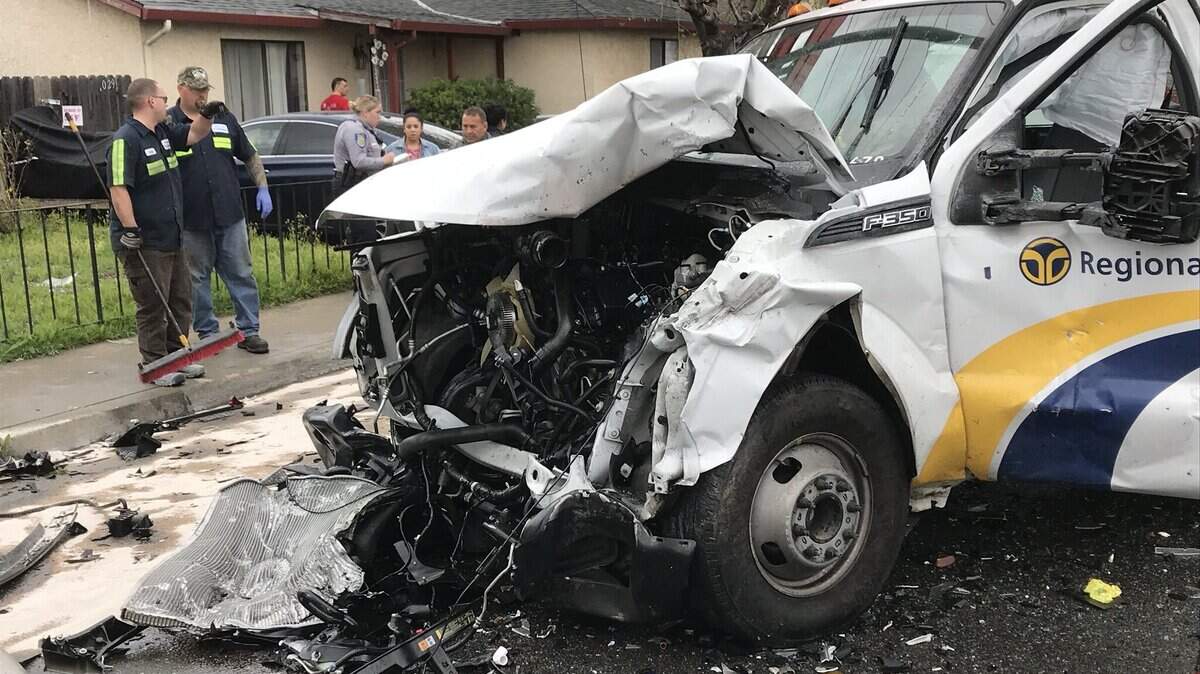One victim in Thursday's head-on collision in North Sacramento was in critical condition while the other suffered moderate injuries.