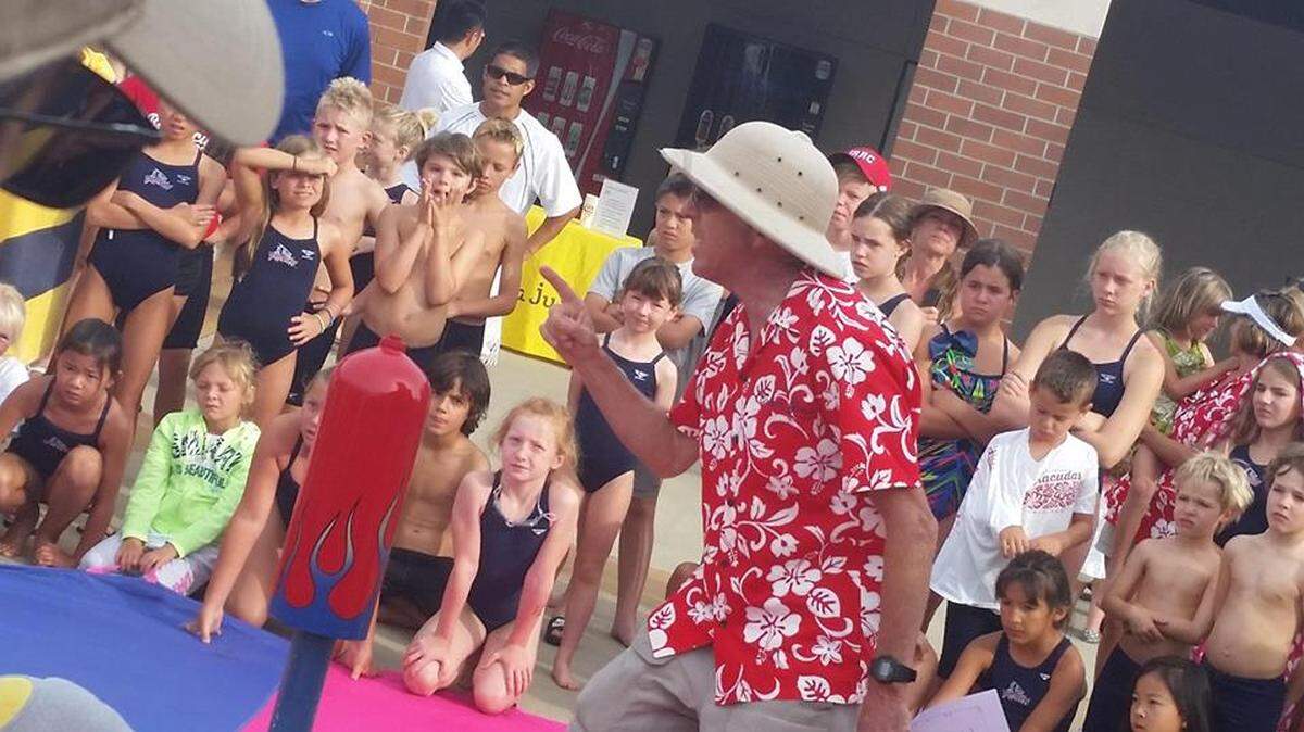 John Hooten coached the Johnson Ranch Barracudas swim club for more than 10 years.
