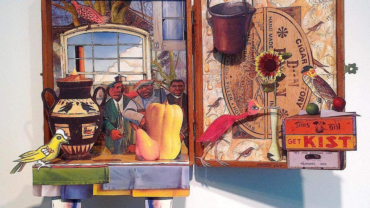 ‘Still Life With Musicians and Birds,’ Maureen Hood.