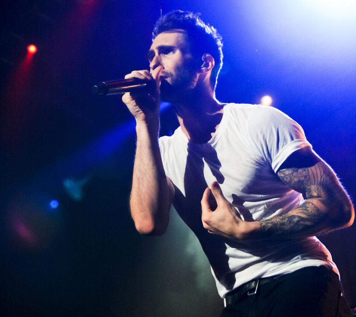 Adam Levine of Maroon 5 performs at the Save Mart Center in Fresno in 2010.