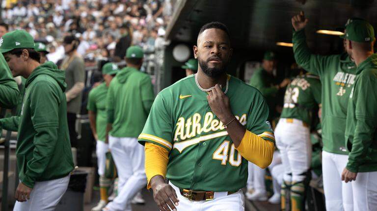 Photos: A’s Severino exits after first inning as Yankees roll