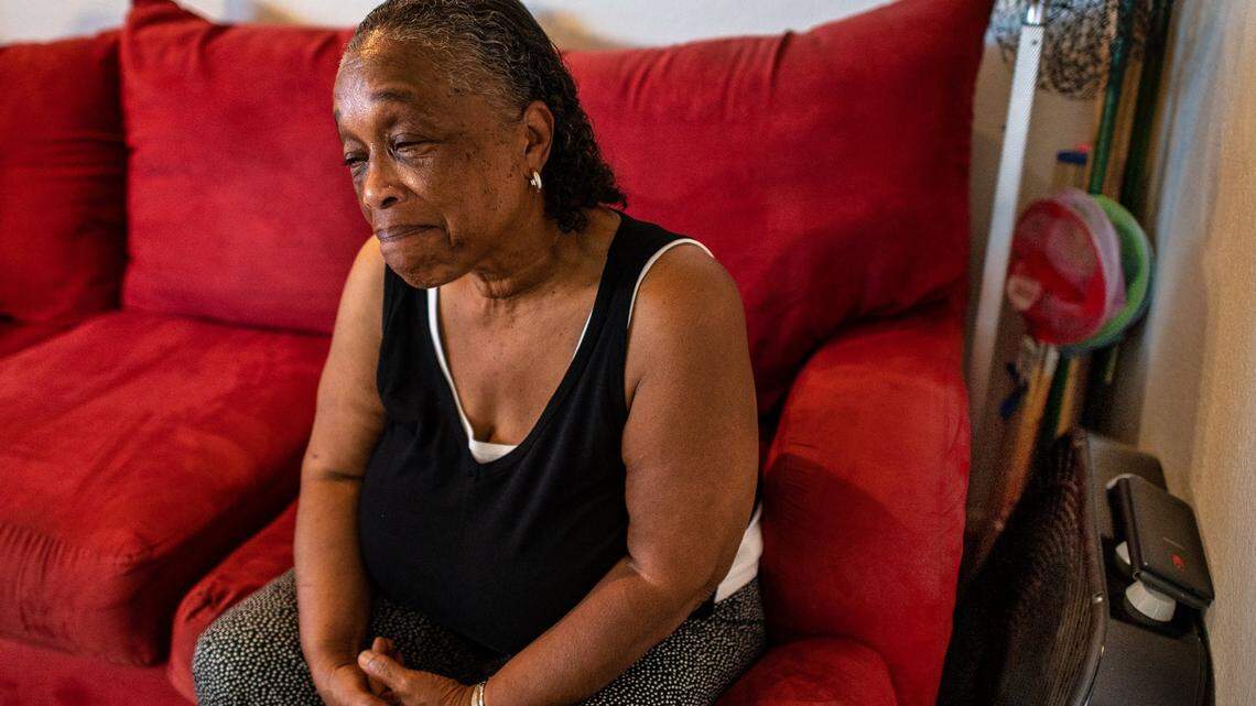 Laura Plummer, 70, is grateful to have been selected to participate in the Stockton Economic Empowerment Demonstration, a basic-income pilot program that provided unconditional cash transfers of $500 a month since February 2019. She said she’d still be working if not for an injury that dislocated her knee when she was volunteering for the Obama campaign.