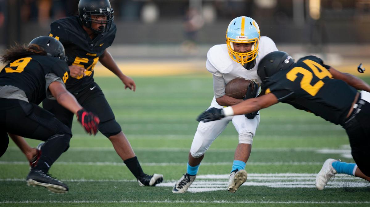 Center’s Michael Wortham didn’t shy away from contact during Friday’s 48-40 win over Rio Linda.