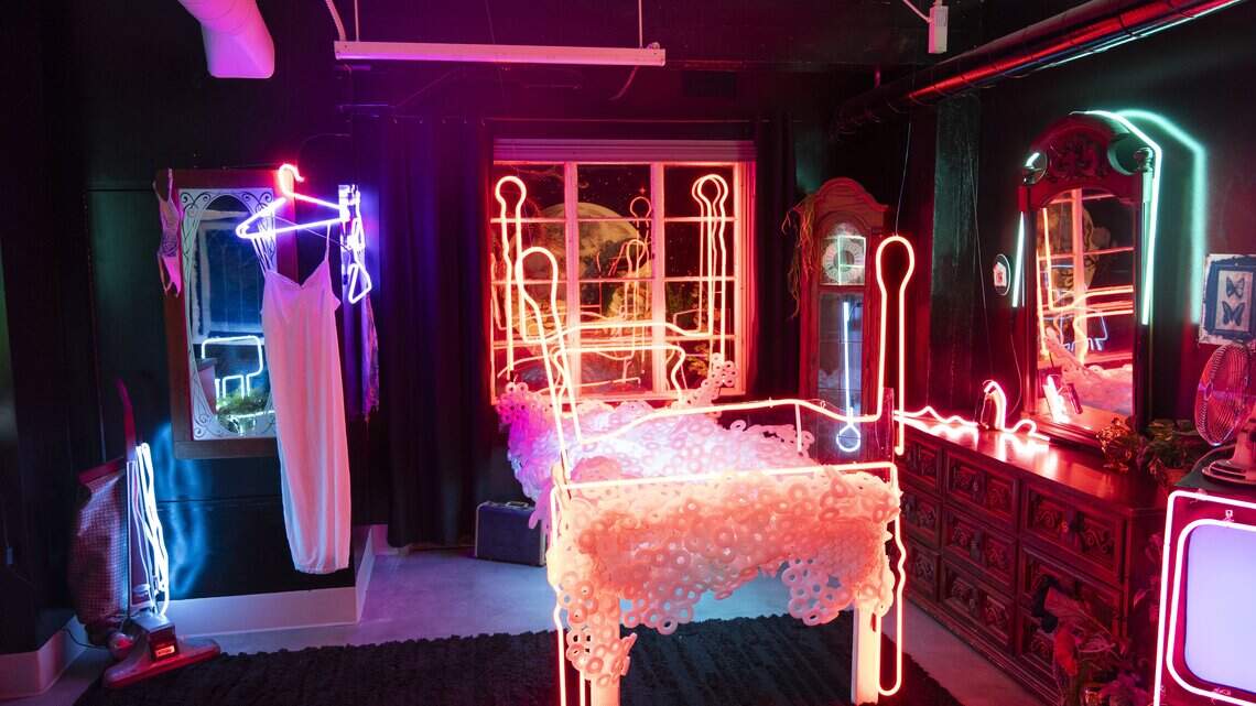 After years of vacancy, Sacramento’s Art Deco park building opens with art showcase
