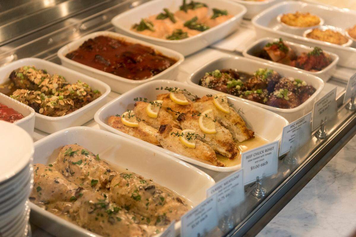 Menu items at the Sellands Market Cafe at 915 Broadway in 2017. The three Sellands locations throughout the Sacramento area are preparing specialty Thanksgiving meals for customers to pick up on Nov. 26, 2025.