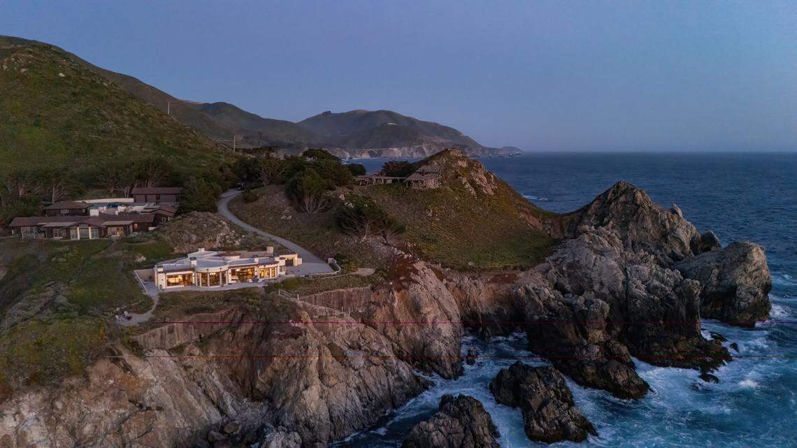 Listed for $14.9 million, the home along the rugged California coast near Carmel sits on 2.8 acres and spans 3,416-square-foot across a single level.