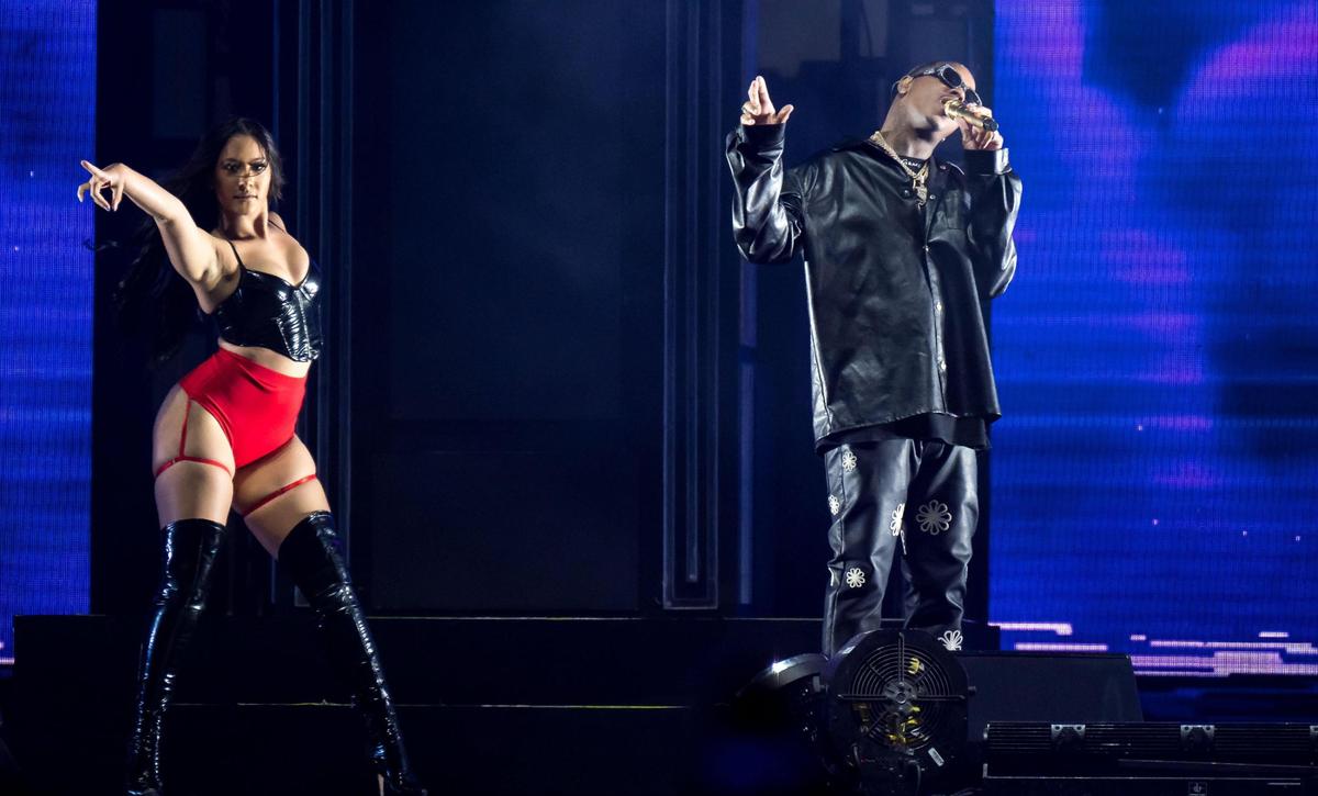 Jeremih performs as the opening act at Curtis “50 Cent” Jackson’s The Final Lap Tour, also featuring Busta Rhymes, at Golden 1 Center on Monday, Sept. 4, 2023, in Sacramento.