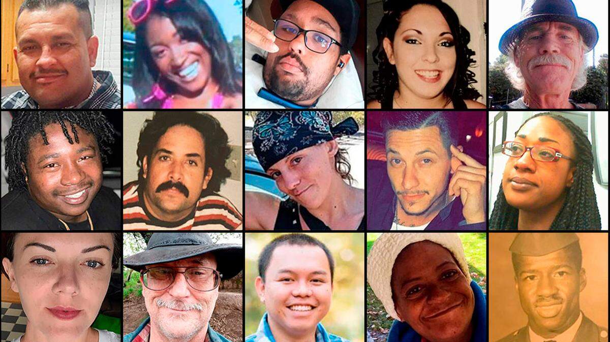 Submitted photos of Sacramento County homeless residents who died in 2022