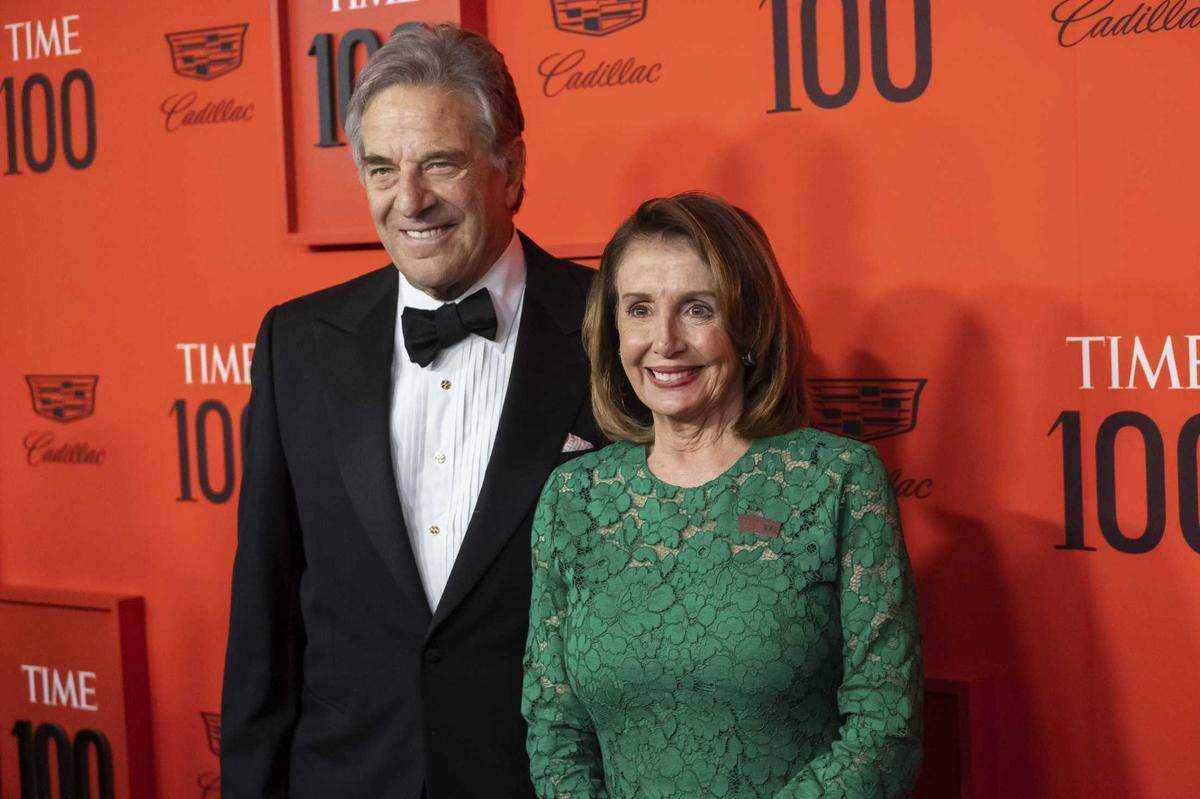 Paul Pelosi and Nancy Pelosi are seen at the 2019 Time 100 Gala in New York. Paul Pelosi was arrested Saturday, May 29, 2022, on suspicion of DUI after a traffic stop in Napa County, Calif.