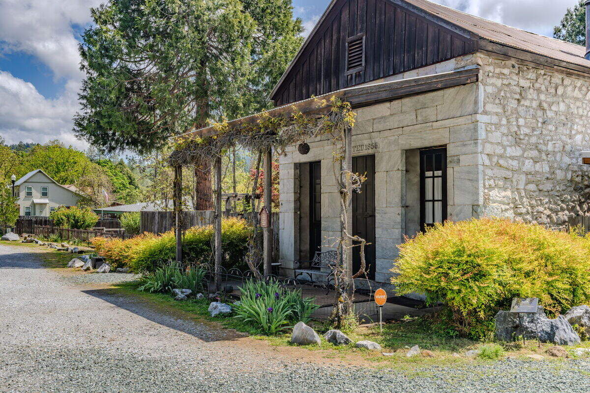 A former Gold Rush-era brewery — now a two-bedroom, two-bathroom, 3,138-square-foot home — is on the market in the tiny Amador County town of Volcano for $670,000.