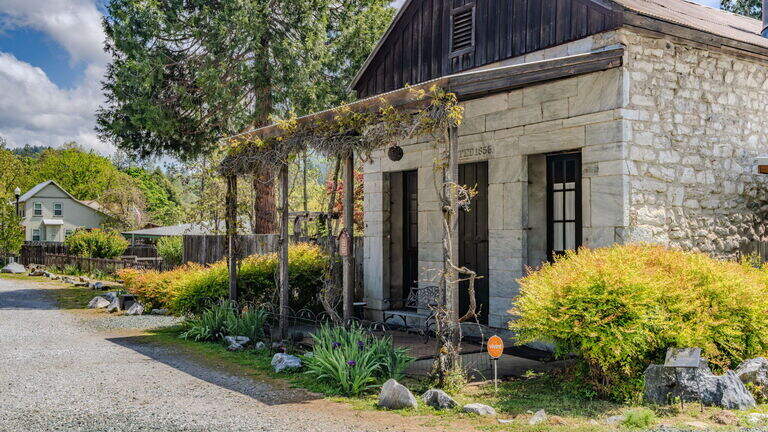 Former 1850s brewery, now large home, for sale in California Gold Rush town