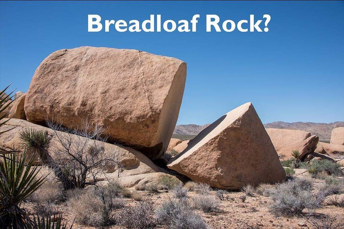Bread Loaf Rock at Joshua Tree National Park in California