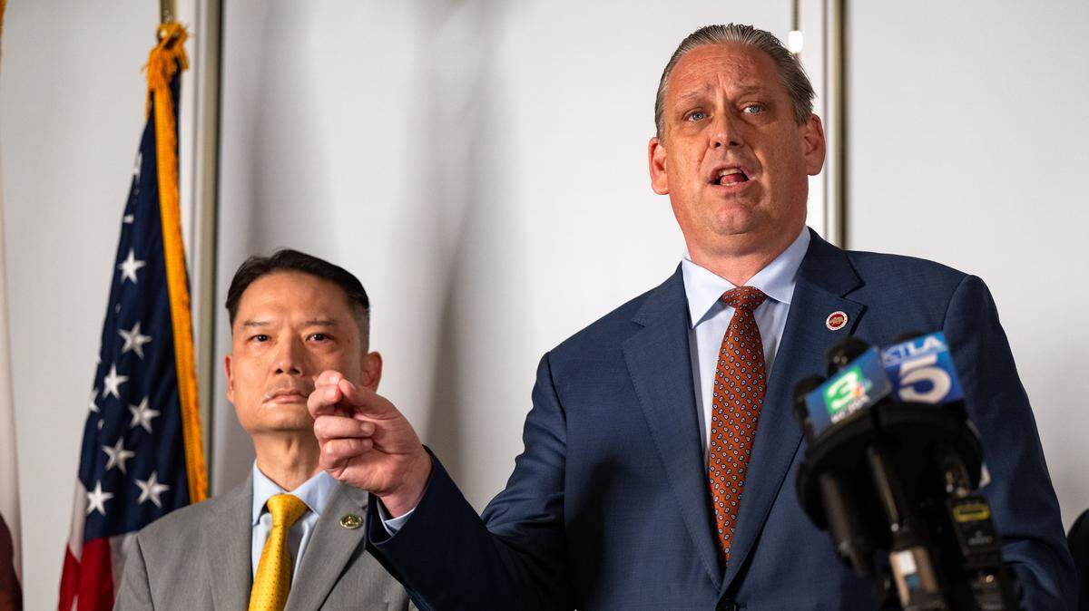 State Sen. Tony Strickland, R-Huntington Beach, joined at a Sacramento press conference in August by Assemblyman Tri Ta, R-Westminster, spoke against Proposition 50, the redistricting initiative.