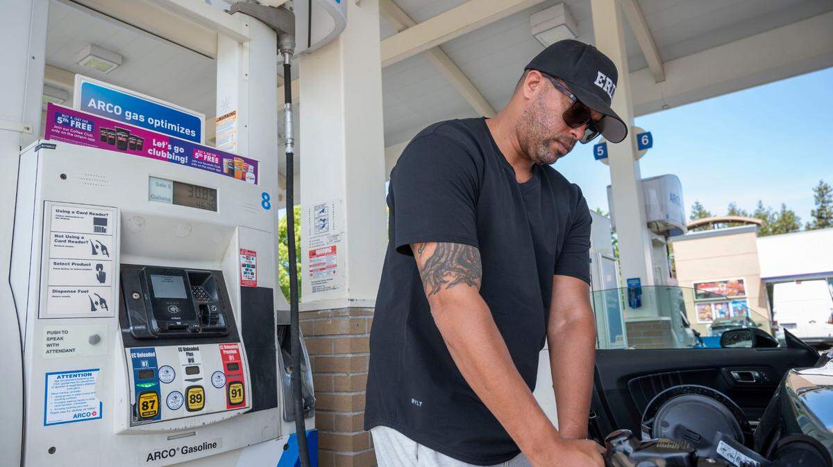 As of Sept. 27, California’s state average is $5.89 per gallon, according to the American Automobile Association, while the national average is a few dollars below at $3.83.