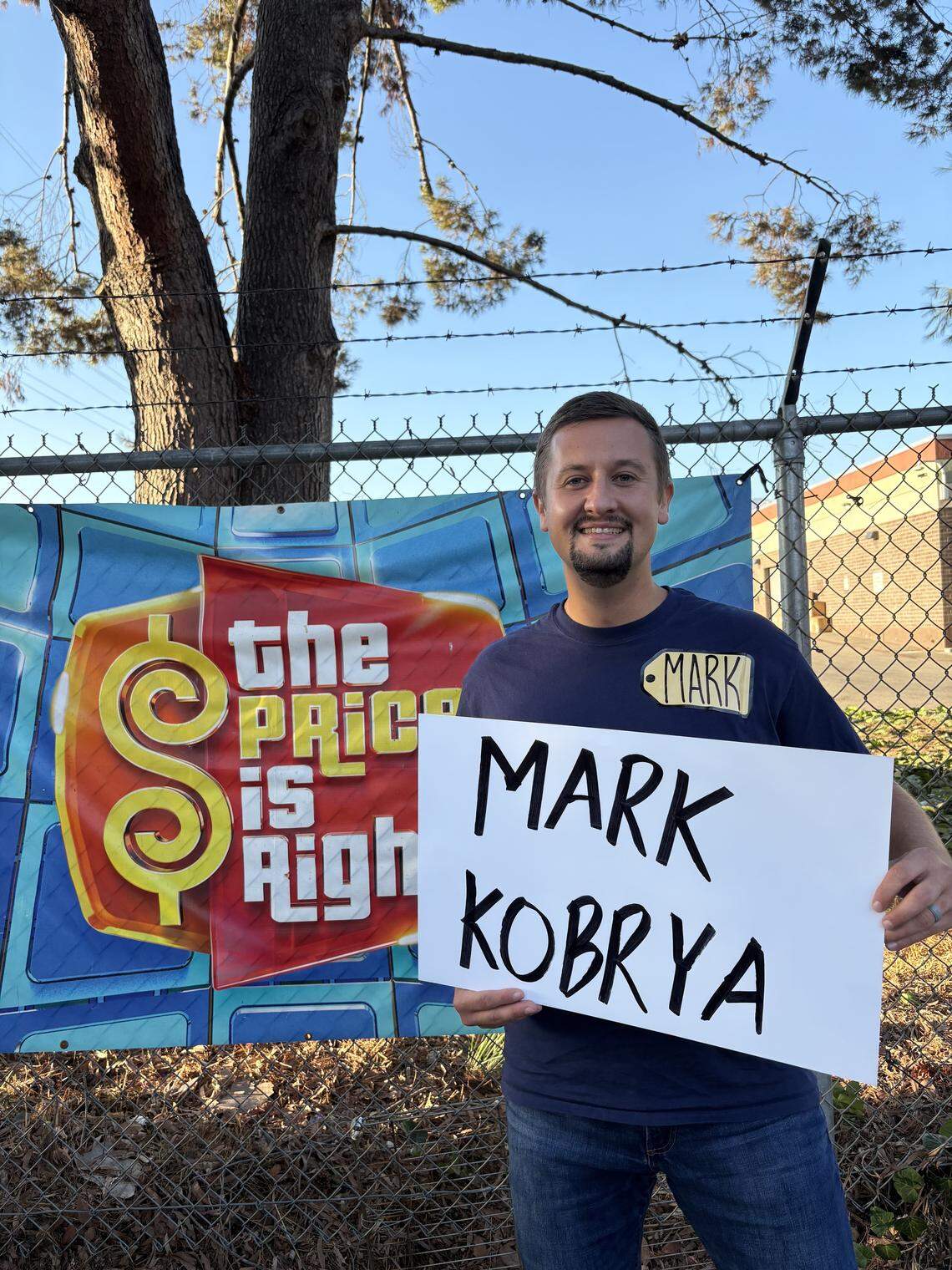 Mark Kobrya attended a filming of “The Price is Right” in October 2025. The civil engineer from Roseville was invited to play the game, and the show’s producers allowed him to take home the handwritten placard with his name used in the show.