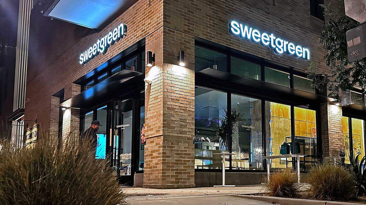 The Sweetgreen storefront in midtown Sacramento is seen on Monday, Nov. 24, 2025. The new fast-casual restaurant, opening Dec. 2, will offer customizable salads, grain bowls and protein plates made with locally sourced ingredients.