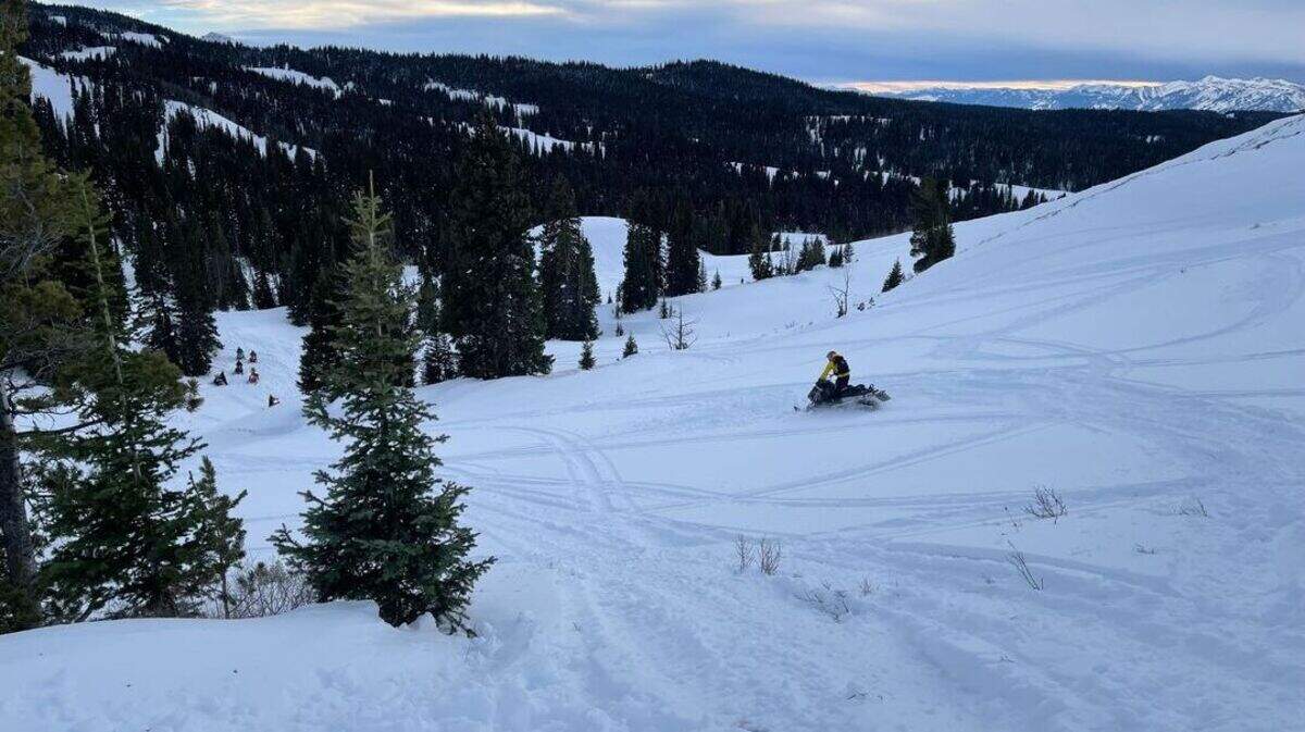 Rescuers saved five snowmobilers after their sleds became stuck on Feb. 13 in the Slate Creek area in Wyoming.