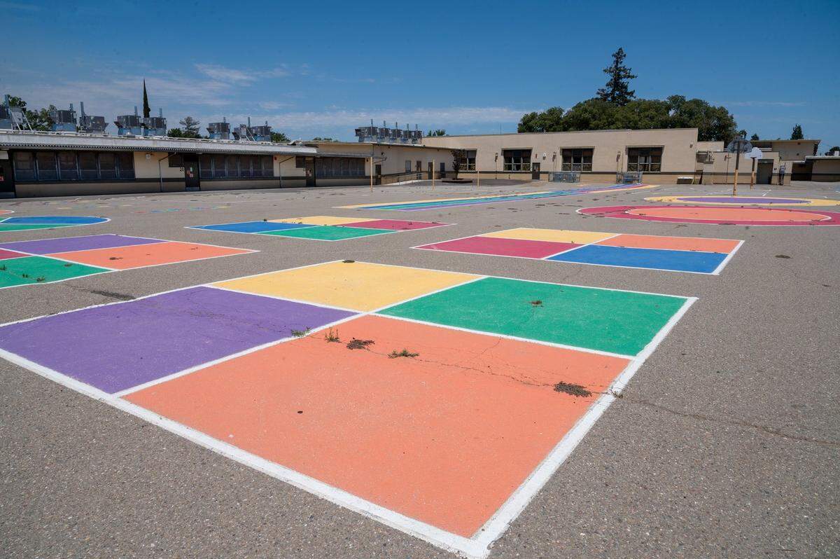  The playground at Cleveland School in June. The 1989 rampage there garnered national attention and spurred a movement to regulate assault rifles.