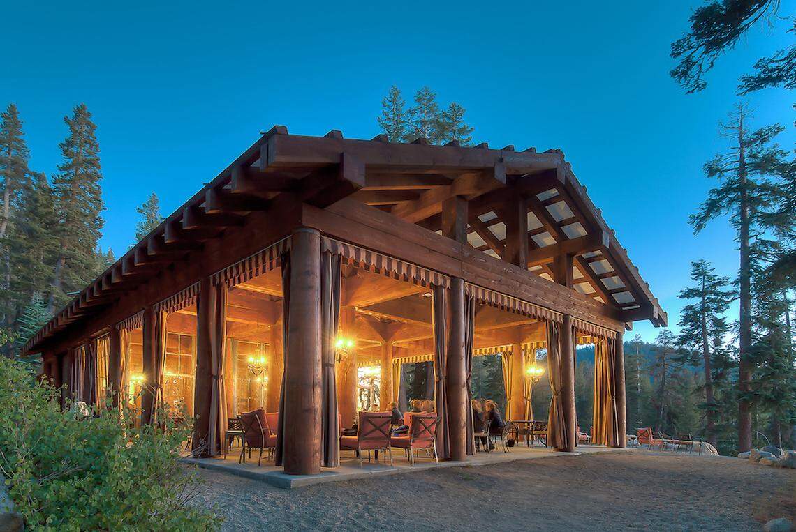 Dining pavilion at Sequoia High Sierra Camp.