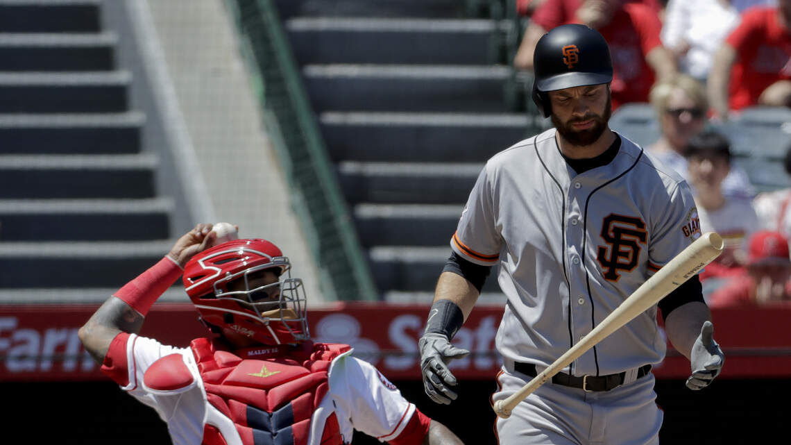 How the Giants' Brandon Belt set a record in the batter's box without getting a hit