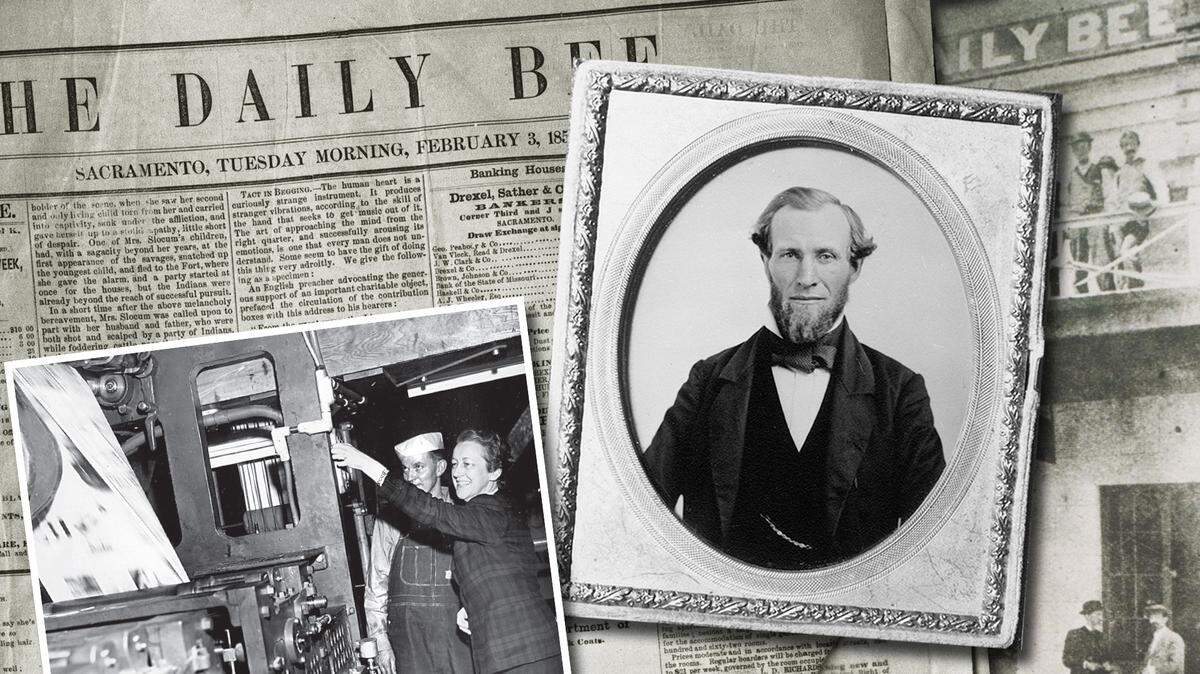 James McClatchy helped launch The Daily Bee in Sacramento in 1857, and he and his family led the company for 163 years. 