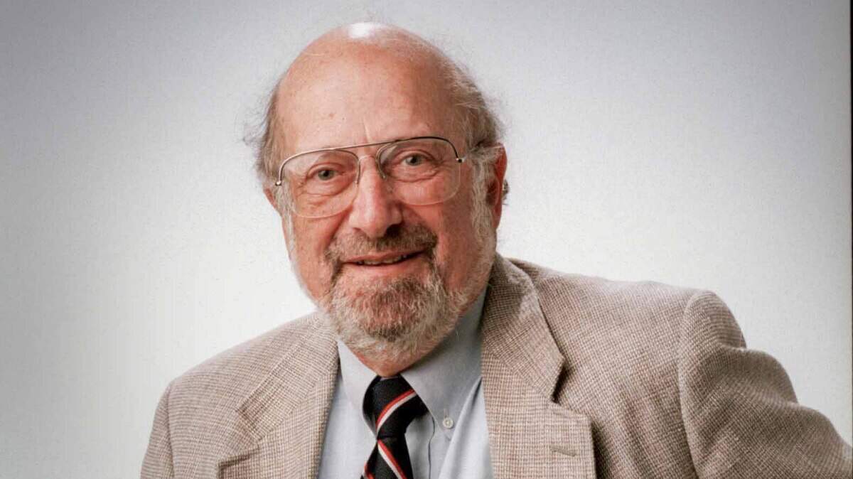 Peter Schrag in 1997, when he was writing editorial columns for The Sacramento Bee.