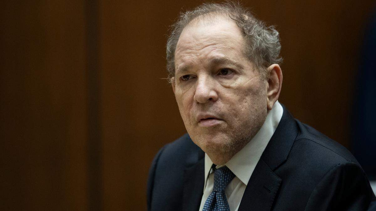 Former film producer Harvey Weinstein appears in court at the Clara Shortridge Foltz Criminal Justice Center in Los Angeles on Oct. 4. The disgraced movie mogul is on trial for rape and sexual assault. Weinstein is already serving a 23-year sentence for sex crimes. (Etienne Laurent/Pool Photo via AP, File)