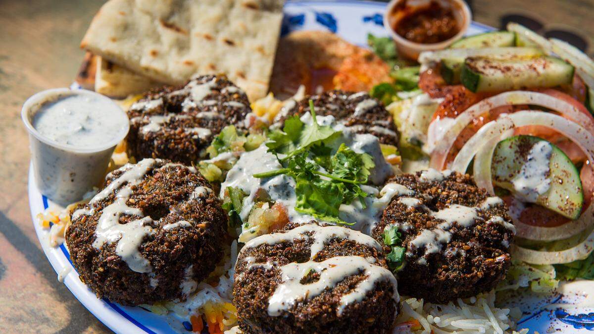 The falafel platter at Falafel Corner on Tuesday, June 26, 2018 in Sacramento.