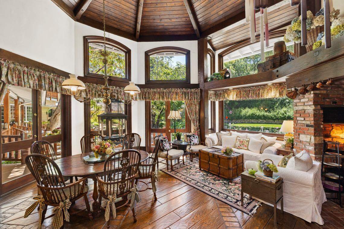 Inside the 12,170-square-foot, three-story main residence.